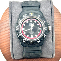 TAG Heuer Formula 1 383.513 Quartz Black Red Dial Men Watch From JAPAN