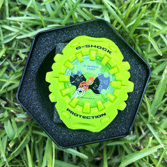 Casio G-SHOCK Neon Green Analog/Digital Quartz Resin Watch 200m w/ Tin