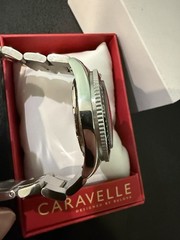 Caravelle 43B177 Men&rsquo;s Sea Hunter Stainless Steel Orange Dial Automatic Watch