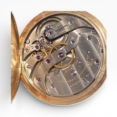 Patek Philippe Pocket Watch 18K Yellow Gold Jacket Art Deco 45 mm Circa 1930