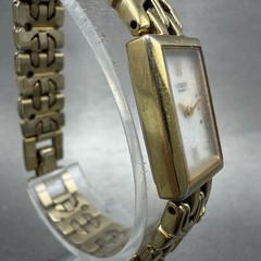 Citizen Tank Watch Women 13mm MOP Dial Gold Tone Rectangle 5421-S029023 New Batt
