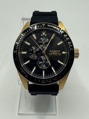 **NEW** Invicta Aviator Nomad Mens – 45mm, Black Silicone (38404) Original Box