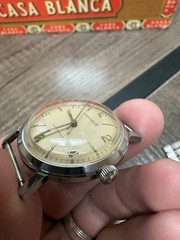 Vintage Mechanical M3 Caravelle Silver Watch Running Condition