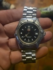 TAG Heuer WK1110.BA0317 Mens 2000 Series Professional Watch Black Silver BA0311