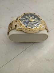 ZHOWE Men&rsquo;s Quartz Analog Wristwatch Black Dial Gold Tone Metal Bracelet