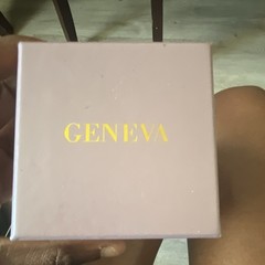 Geneva Women&rsquo;s Quartz Rectangle Gold Tone Watch Roman Numerals w/ Box