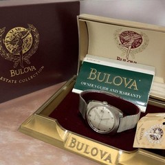 60s BULOVA Bulova 23 jewels antique automatic with mesh belt