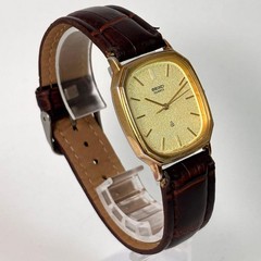 New Battery Running Seiko Vintage Watch Matte Dial Square Wristwatch