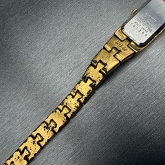 Seiko Tank Watch Women 13mm Champagne Dial Gold Tone Rectangle 2e20-7479 NewBat3