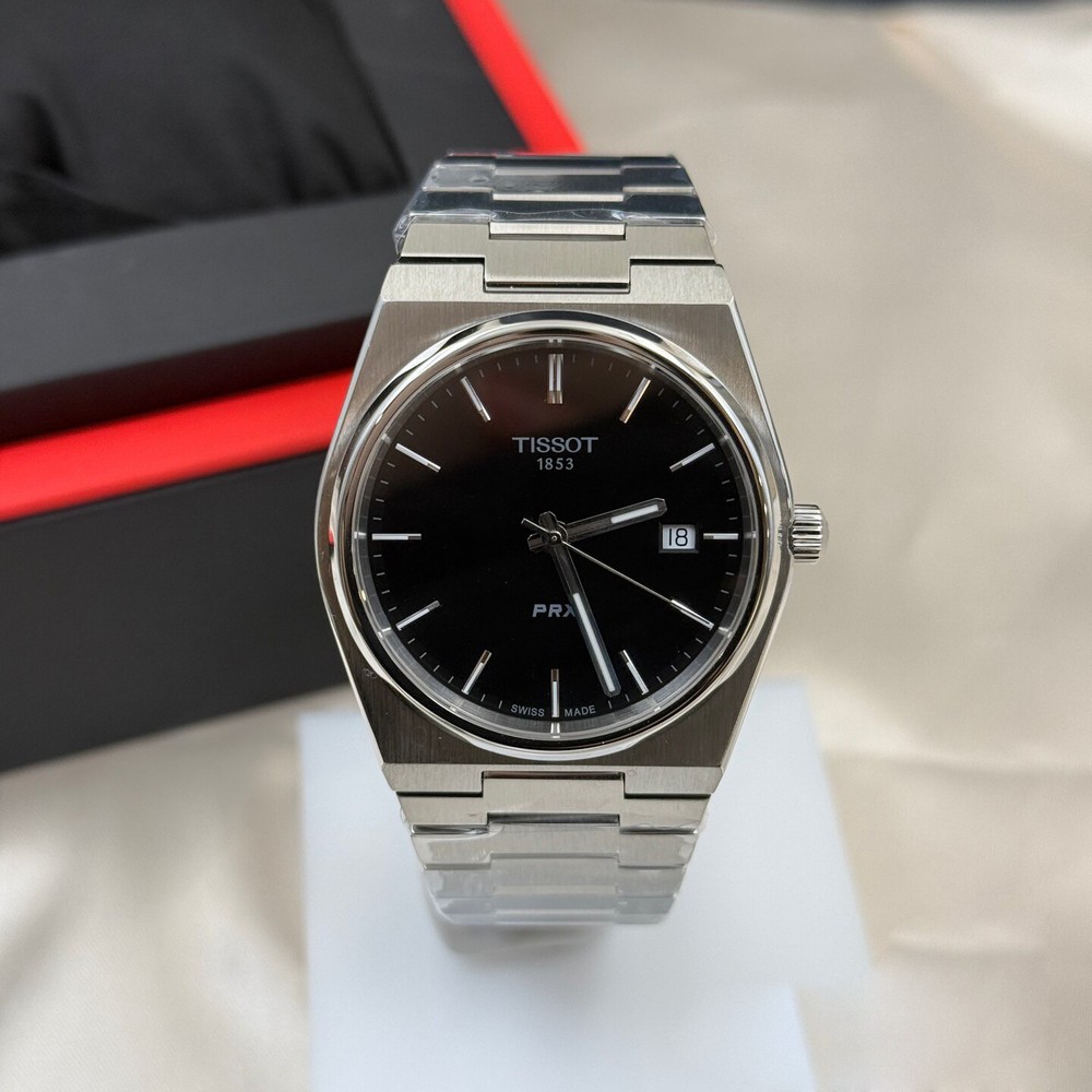 Tissot PRX/316L Quartz Black New Watch 40mm Men&rsquo;s Steel Watch T137.410.11.051.00