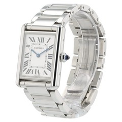 Cartier Must De Cartier Silver Dial Stainless Steel 26mm Quartz Unisex WSTA0052