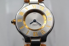 Cartier Must de Cartier 21 1340 28mm Silver Gold Quartz Vintage Women&rsquo;s Watch