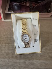 Elgin gold watch with diamond accents #luxury #timepiece
