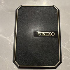 Seiko Chronograph Quartz Alarm 100M Tachymeter Black Dial 40-43.9mm Box