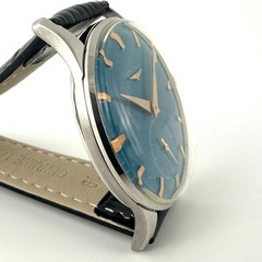 SWISS MADE LONGINES ST STEEL MANUAL WIND CAL 30L GENTS WATCH BLUE COLOR DIAL