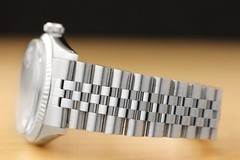 MENS ROLEX DATEJUST ICE BLUE DIAMOND 18K WHITE GOLD & STAINLESS STEEL WATCH