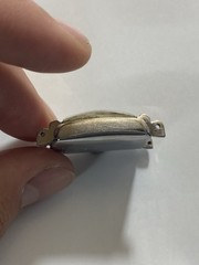 Vintage Elgin 10K RGP Manual Wind Up Tank Watch Face 22mm (Works)
