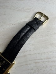 Vintage Must De Cartier Tank Quartz 23.5×30.5mm | Black/Gold Roman Dial Working!