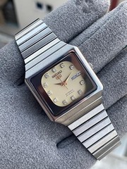 vintage Seiko 5 automatic watch japan 6349-503a square shape
