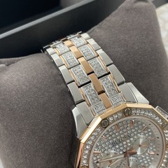 Bulova 98C133 Octava Men&rsquo;s Quartz Watch 41.5mm Two-Tone Gold Silver Crystal