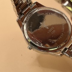 Unbranded Crystal Pave Watch Silver Tone Analog Quartz Singapore Movt