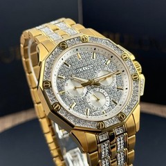 Bulova Octava 98C126 Crystal Dial Gold-Tone Stainless Steel Quartz Men&rsquo;s Watch