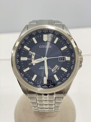 CITIZEN Solar Watch Analog Stainless BLK SLV H145 S073545
