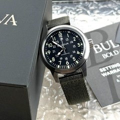 Bulova VWI SPECIAL EDITION Hack Automatic Black Dial Men&rsquo;s Watch 96A259 38mm