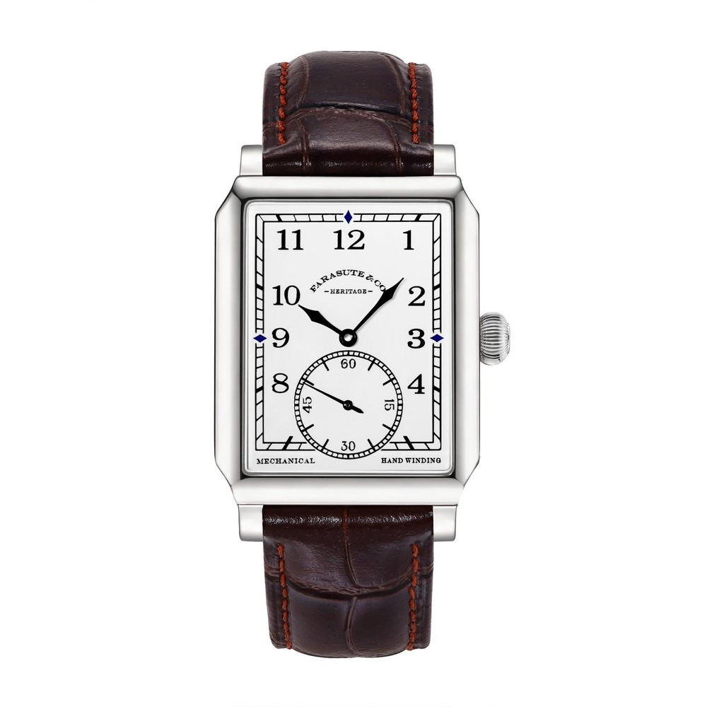 FARASUTE Men&rsquo;s Watch 31mm Luxury Retro Rectangular Manual Mechanical Watch