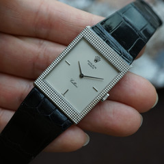 Rolex Cellini Ref. 4127 Hobnail 18k White Gold Manual Wind 1995