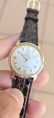 Vintage ZODIAC HERMETIC Standard Cal 60 Ref 764 Men&rsquo;s 32mm Gold Plated Watch