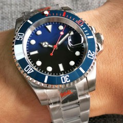 40MM NH35A PT5000 Blue/Black Dial Sapphire Glass Ceramic Bezel Auto Men&rsquo;s Watch