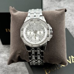 Bulova Men&rsquo;s Crystal Octava Silver-Tone Dial Multifunction Men&rsquo;s Watch 96C134