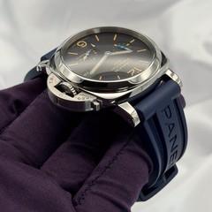 Panerai Luminor PAM01537 Hobnail GMT 1950 3 Days 42mm Power Reserve Box Papers
