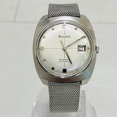 60s BULOVA 23 Jewel Antique Automatic Mesh Belt