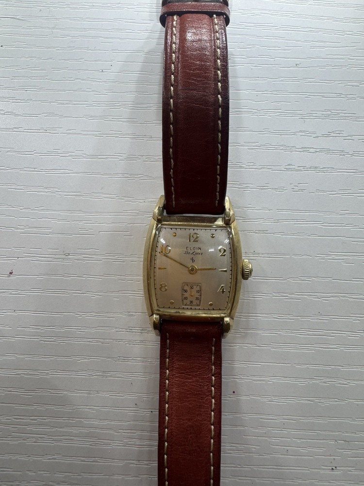 Elgin De Luxe Watch – Super rare vintage – 1940s – 10k Gold filled