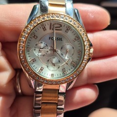 Fossil ES3204 Riley Multi-Function Two-tone Ladies Watch