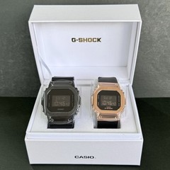 Casio G SHOCK Men&rsquo;s GM 5600UB 1JF Ladies GM S5600UPG 1JF Digital Black Pink Gold