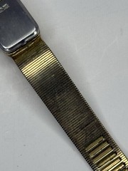 Vintage Vulcain Ladies 17 Jewel Mechanical WindUp Swiss Watch GoldTone 16mm 7.5”