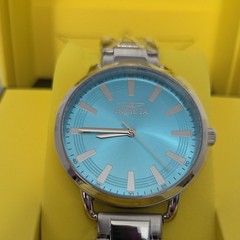 Invicta Women&rsquo;s 32mm Blue Dial Quartz Silver Tone Bracelet Factory Warranty