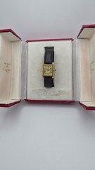 Must de Cartier Tank 18ct Gold on Sterling Silver Lady&rsquo;s Watch in Cartier Box.