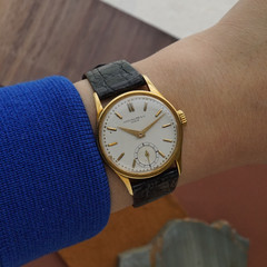 Vintage Patek Philippe Calatrava 18k Yellow Gold 1940s 31mm Manual Wind
