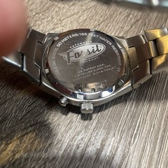 Fossil Big Tic JR-8115 Red Flame Dial Quartz Watch Stainless Steel