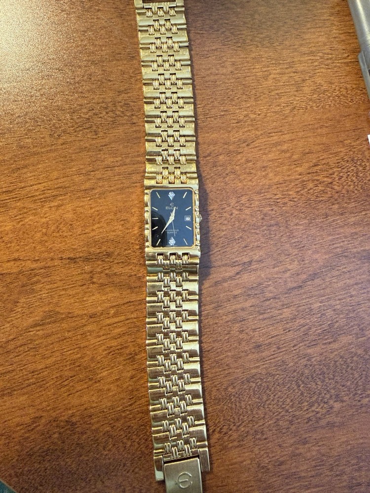 vintage elgin mens wrist watch