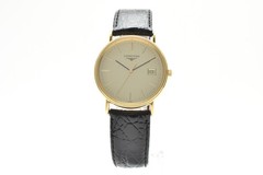LONGINES L4.720.2 Grand Classic Quartz Men&rsquo;s Watch 33mm Gold Dial Date Vintage