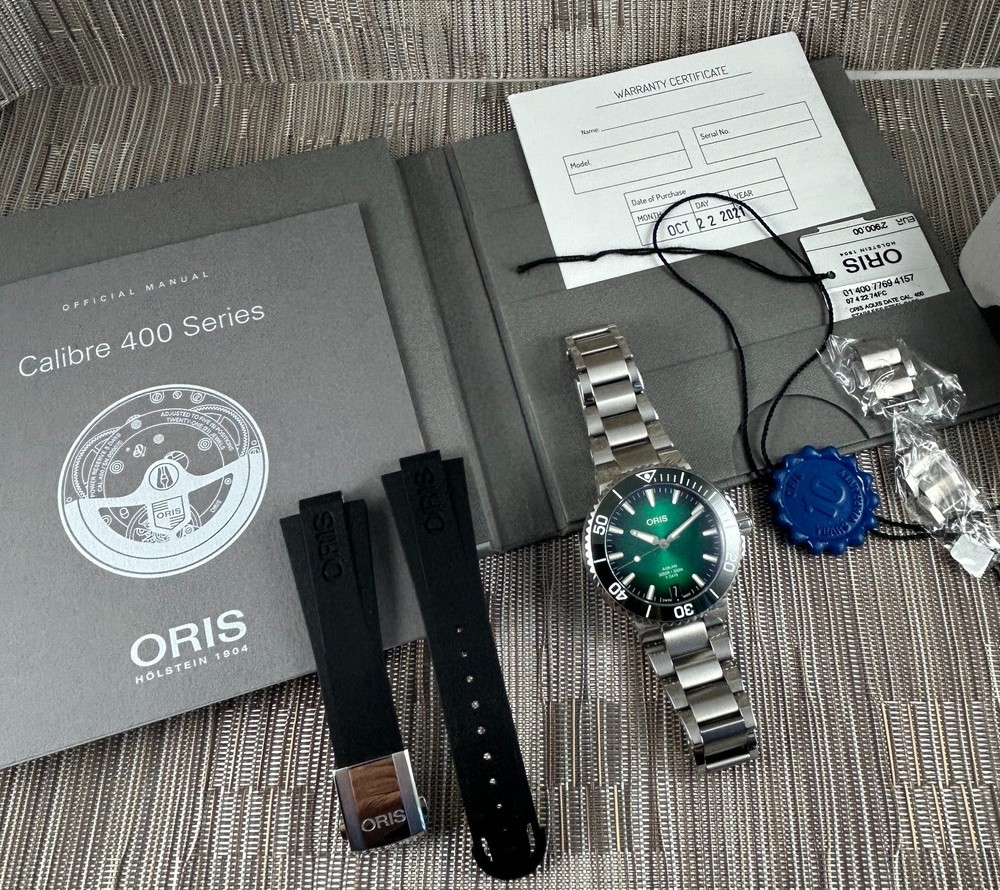 Oris Aquis Date Calibre 400 Most Complete Set 01 400 7769 4157-07 4 22 74FC