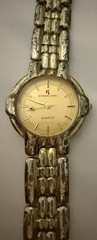 Reymand Jewel Quartz Watch Gold Tone Stainless Steel