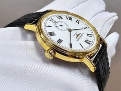 LONGINES Presence Automatic 38.5mm White Dial Leather Men&rsquo;s Watch L4.805.2.11.2
