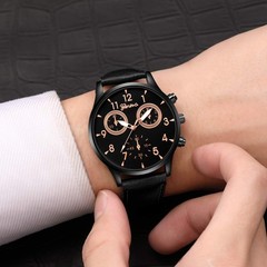 dayutech 12 Pack Men&rsquo;s Leather Quartz Watch Geneva Casual Dress Multicolor