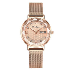 Women&rsquo;s Stainless Steel Waterproof Luminous Wristwatch